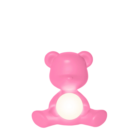 Qeeboo Teddy Girl Pink Lamp with Rechargeable Led