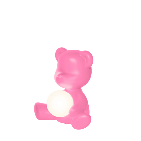 Qeeboo Teddy Girl Pink Lamp with Rechargeable Led