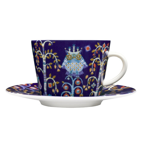 Iittala Taika Blue Coffee Cup and Saucer