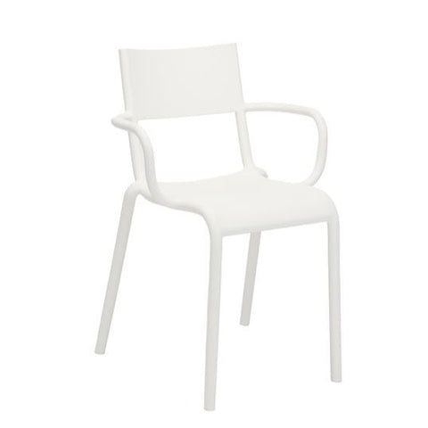 Kartell GENERIC A Armchair 2pcs White by Philippe Starck