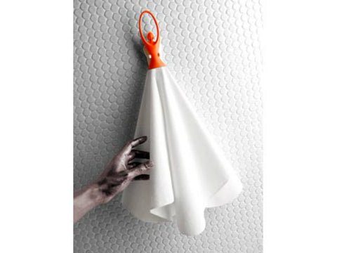 Propaganda Swan Act II Teatowel & Wall Holder