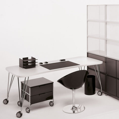 Kartell Max Table w Wheels 190cm White