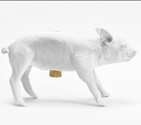 Areaware Piglet Piggy Bank White