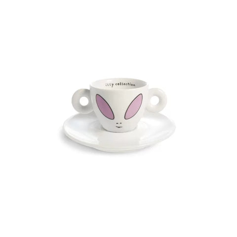 Illy Collection 2001 David Byrne Alien 4 Espresso Cups