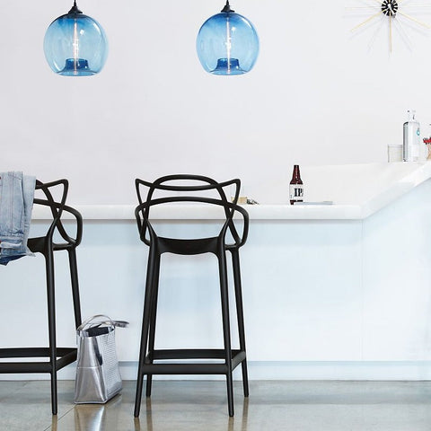 Kartell MASTERS Bar Stool 75cm Rust Orange