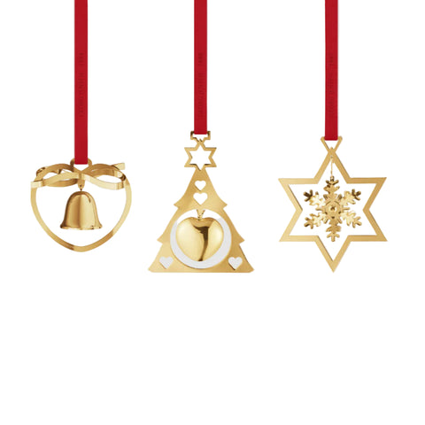 Georg Jensen Christmas Miniature Mobile Set Gold 2024