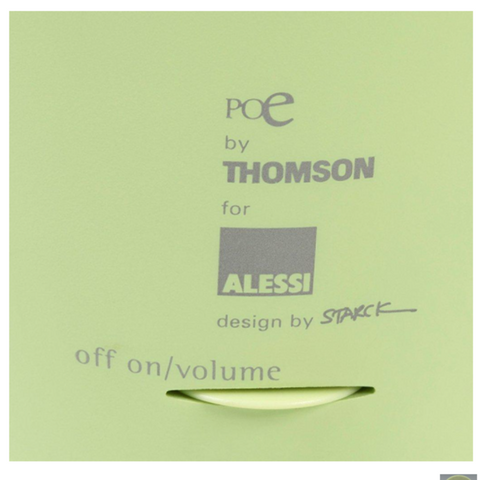 Alessi Thompson's Poe Radio Philippe Starck