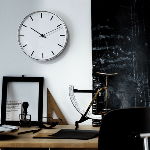 Arne Jacobsen City Hall Wall Clock 29cm