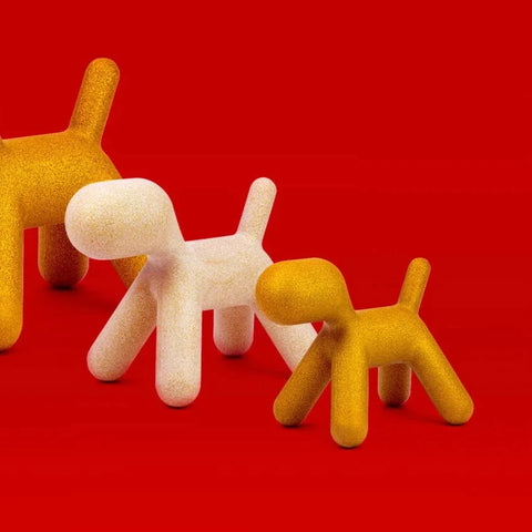 Magis Puppy White with Gold Dots