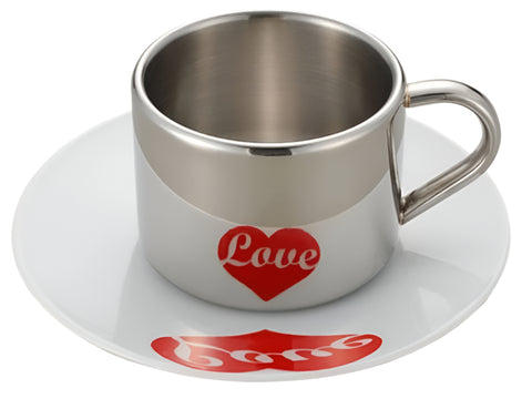 PO Anamorphic LOVE Cup with Saucer