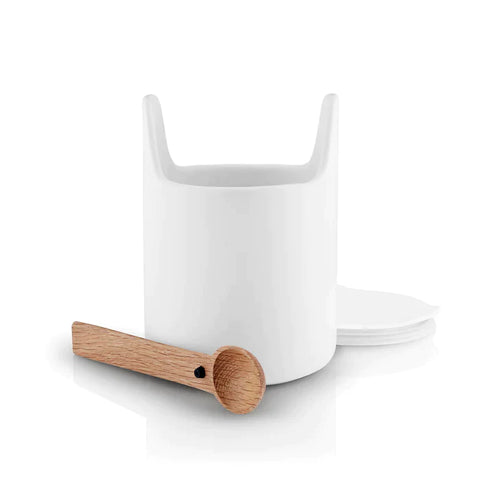 Eva Solo Toolbox Jar w Lid and Spoon White 20cm