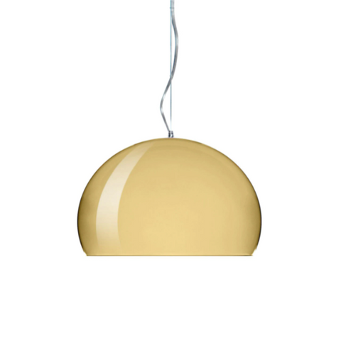 Kartell FLY Suspension Light 38cm Metallic Finish Gold
