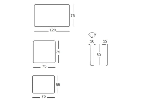 Magis LINUS Children's Table H52cm