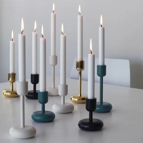 Iittala NAPPULA Candleholder 10cm dark grey