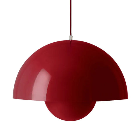 &Tradition FlowerPot Big Pendant Light w Clear Cable by Verner Panton