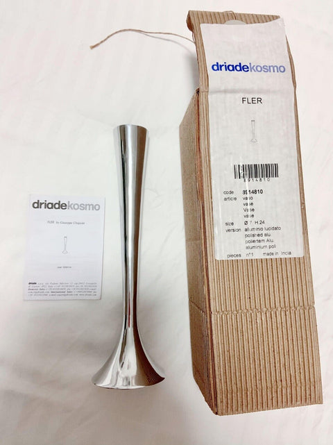 Driade Fler Polished Aluminium Vase