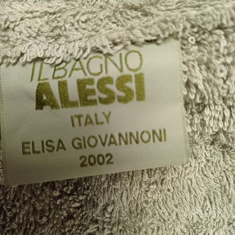 Alessi Men's Cotton Bath Towel Wrap Grey