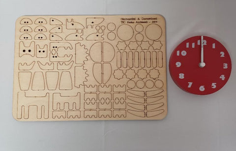 Diamantini & Domeniconi TIC Magnetic Red Wall Clock