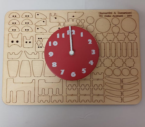 Diamantini & Domeniconi TIC Magnetic Red Wall Clock