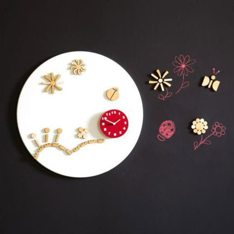 Diamantini & Domeniconi TIC Magnetic Red Wall Clock