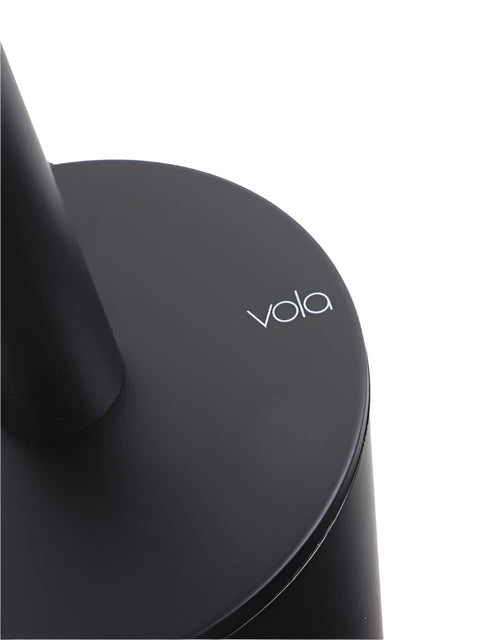 Vola Wall Toilet Brush Matt Black by Arne Jacobsen