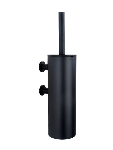 Vola Wall Toilet Brush Matt Black by Arne Jacobsen