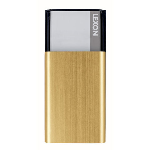 Lexon - "Jet" Card Box (Gold)
