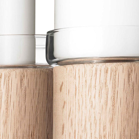 Menu - Chunk Candleholder Oak 2pcs Set Ltd Ed