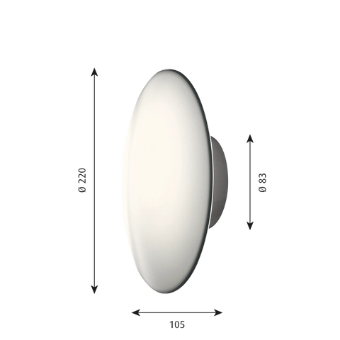 Louis Poulsen AJ Eklipta 220 Wall Light Ex Showroom