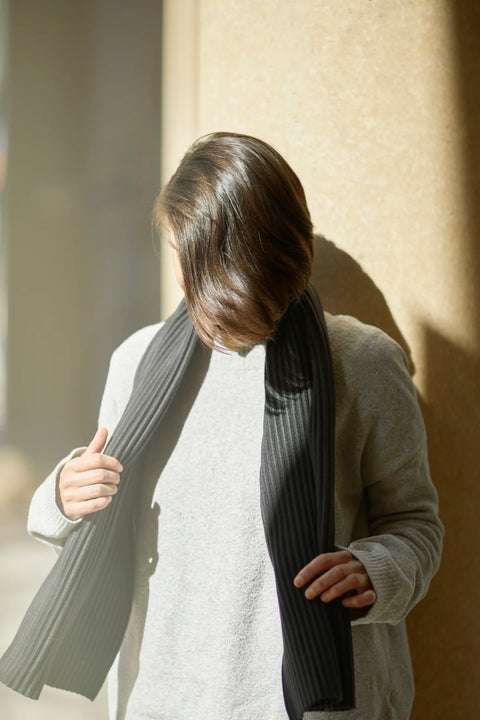 Design House Stockholm Pleece Scarf 140cm Dark Grey