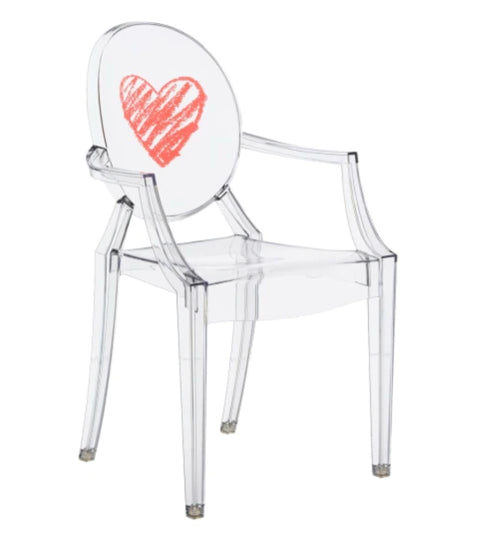 Kartell Lou Lou Ghost Children's Chair Heart