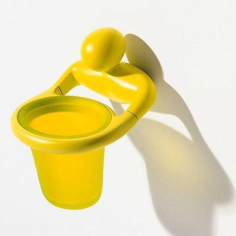 Alessi Antonio D Wall Toothbrush Holder Yellow Very Rare