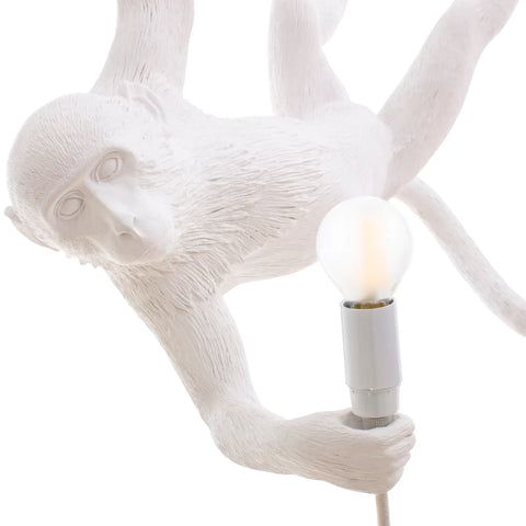 Seletti White Suspension Light MONKEY Swing