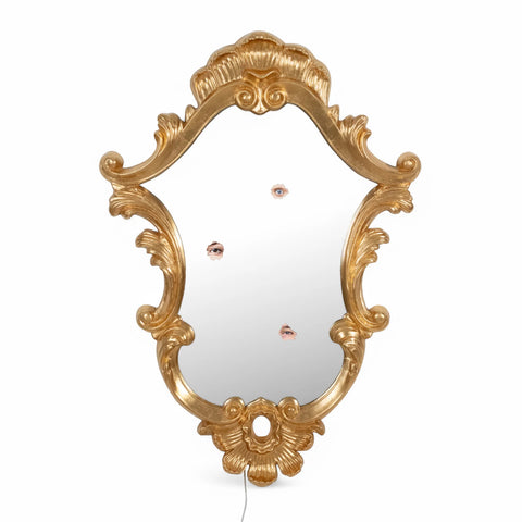Seletti Reflecting Trilogy Wall Mirror w 3 Moving Led Eyes
