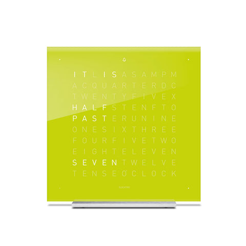 QLOCKTWO EARTH 13,5 Pure Lime Juice Table Clock