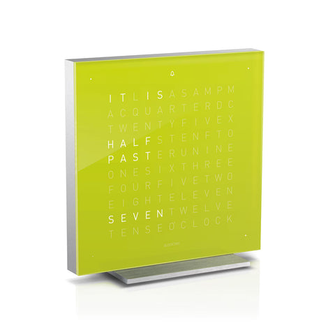 QLOCKTWO EARTH 13,5 Pure Lime Juice Table Clock