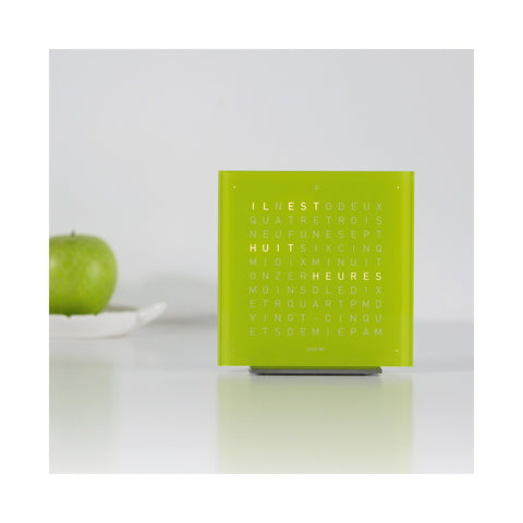QLOCKTWO EARTH 13,5 Pure Lime Juice Table Clock