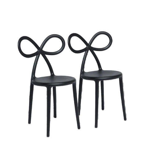 Qeeboo RIBBON Chair 2pcs Black