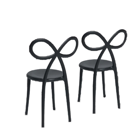 Qeeboo RIBBON Chair 2pcs Black