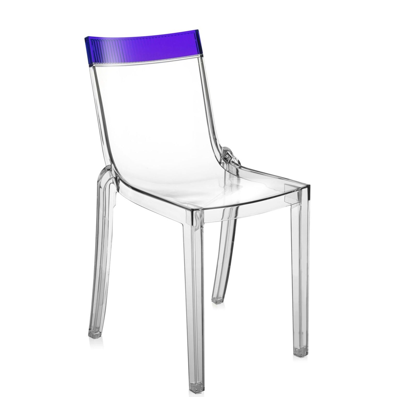 Kartell HI CUT Transparent Chair Purple by Philippe Starck