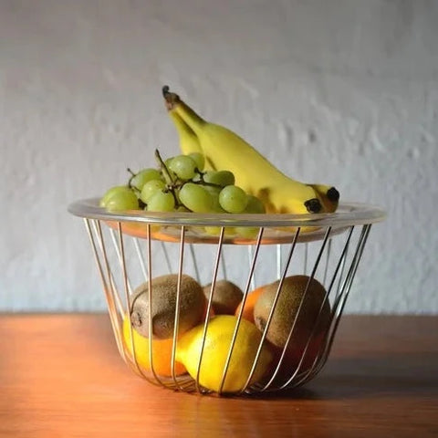 Alessi A Tempo Fruit Basket by Pauline Deltour