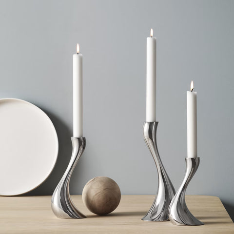 Georg Jensen Cobra Candle Holder Large H24cm Qty x1