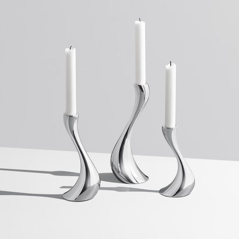 Georg Jensen Cobra Candle Holder Large H24cm Qty x1