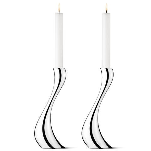 Georg Jensen Cobra Candle Holder Large H24cm Qty x1