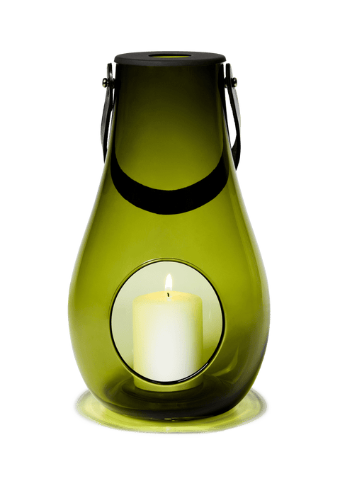 Holmegaard DWL Lantern Candle Holder Green 16cm
