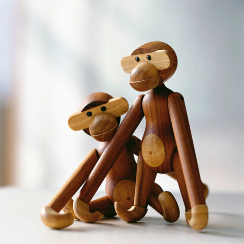 Kay Bojesen ABE Small Monkey Figure Teak/Limba