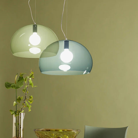 Kartell FLY Small Suspension Light 38cm Yellow