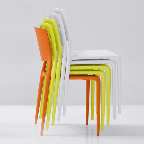 Bonaldo Viento Stackable Chair White 4pcs