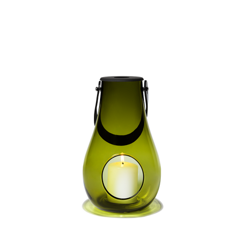 Holmegaard DWL Lantern 25cm Green Glass