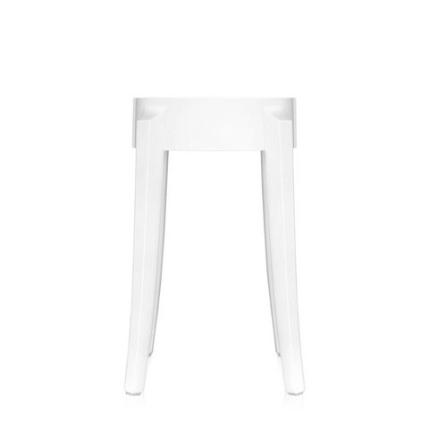 Kartell Charles Ghost Low Stool White